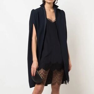 Kiki de Montparnasse Burgundy Lace Trim dress